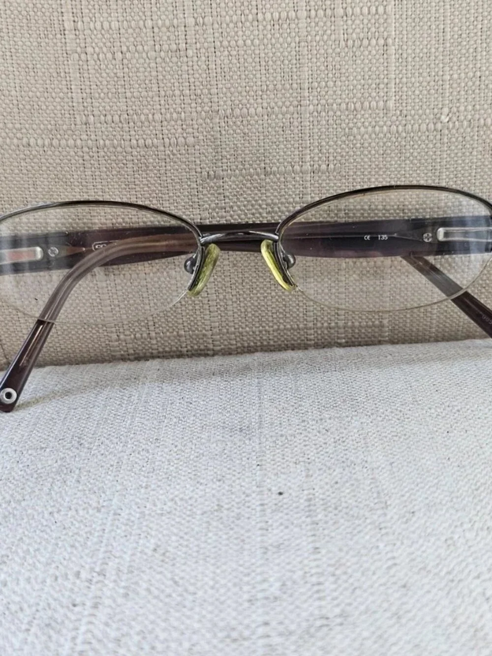 Vintage Coach Women Eyeglasses LUELLA Dark Gunmetal Tone Eyewear Glasses